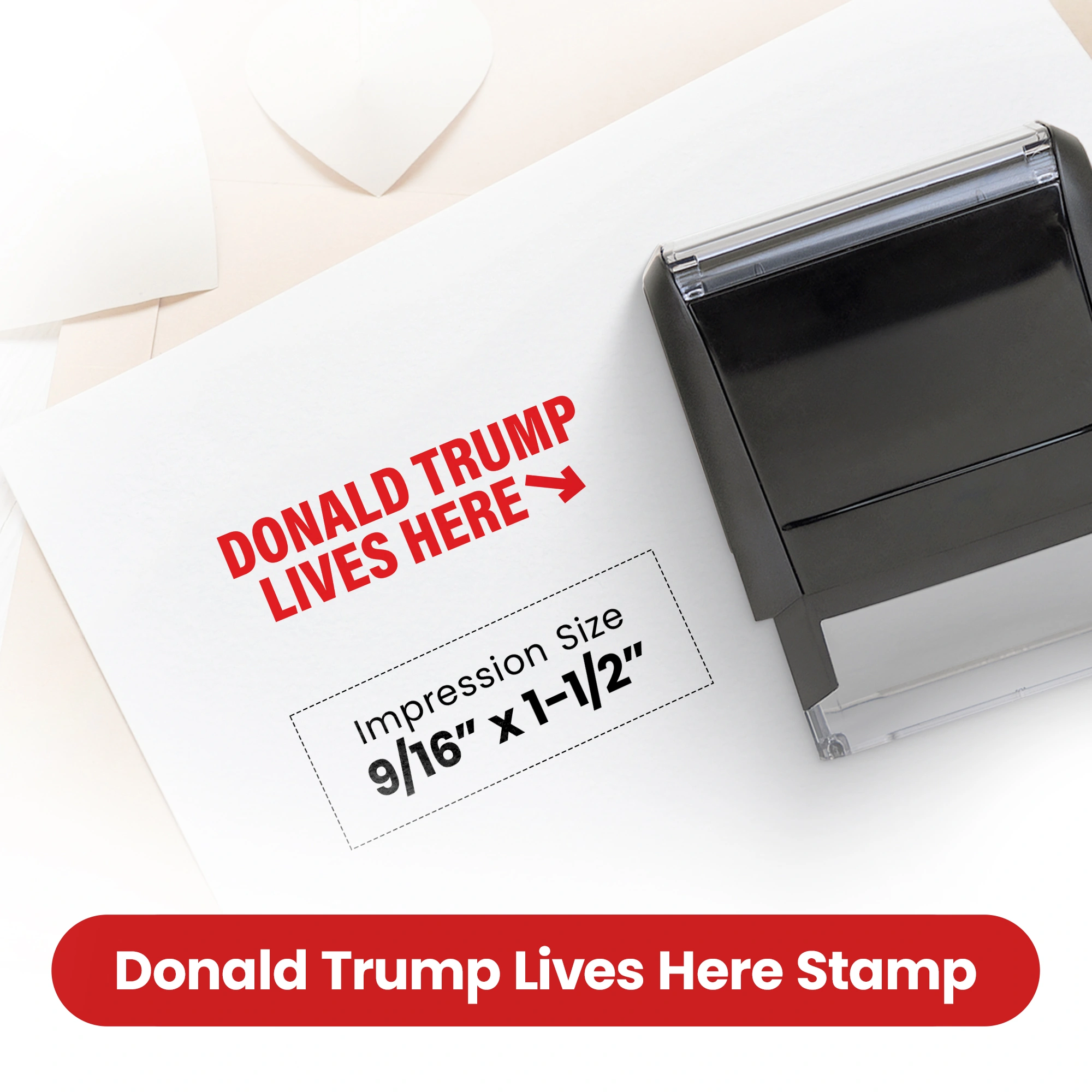 Donald Trump Lives Here Stamp